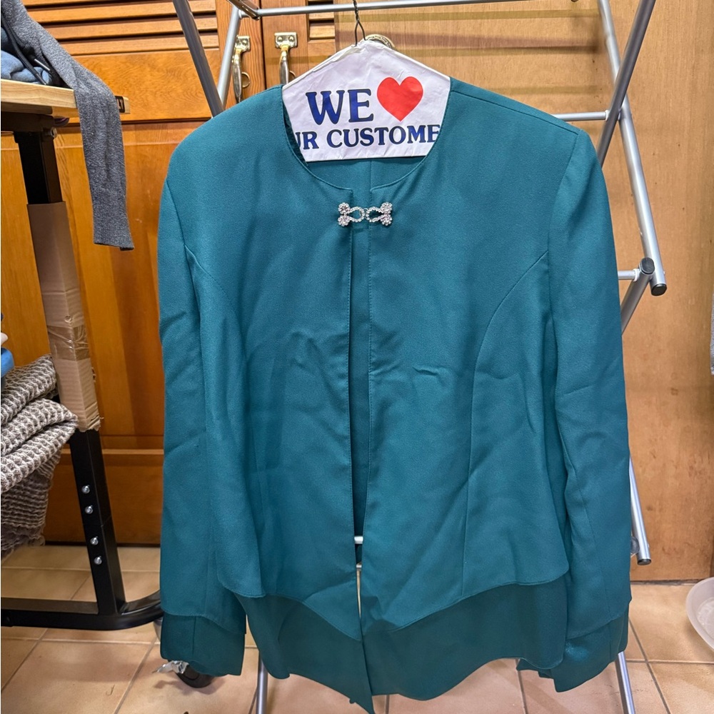Elegant Teal Women's Jacket